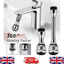 360° Faucet Extender Bendable Kitchen Sink Flexible Tap Spray Head Attachment UK