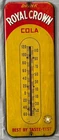 VINTAGE ADVERTISING ROYAL CROWN SODA TIN WALL THERMOMETER