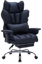 Big and Tall Office Chair, Executive Leather Office Chair with Footrest, 400l...