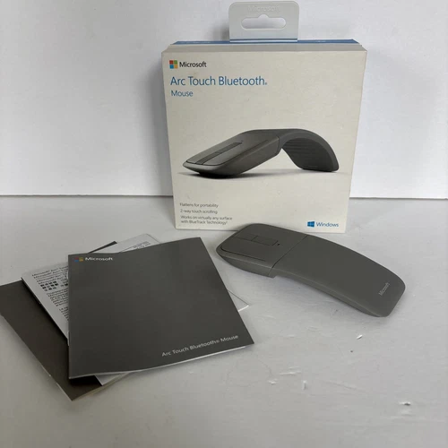 Microsoft Arc Touch Foldable BlueTrack Wireless Bluetooth Mouse, Gray 1592