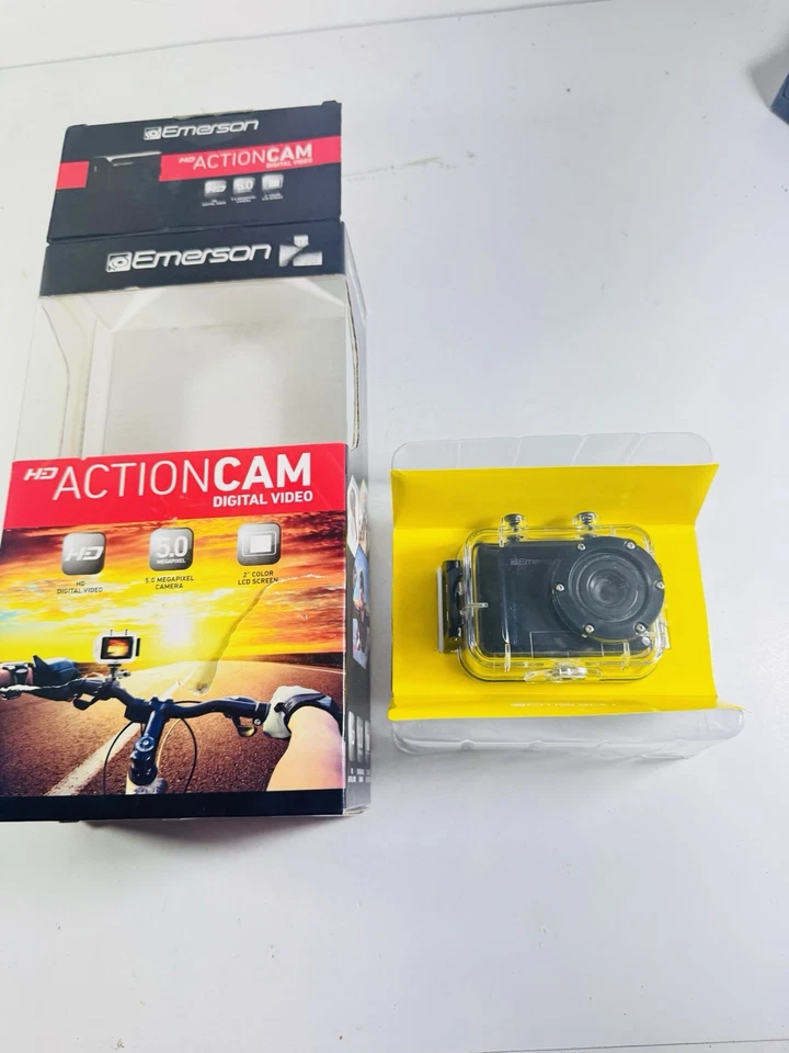 Emerson EVC355WG Action Cam Digital Camera 720p HD Video Waterproof Open  Box - Image 3 of 3