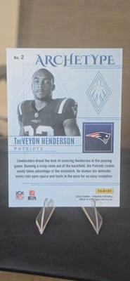 2025 Panini Phoenix Treveyon Henderson Archetype Case Hit SSP RC