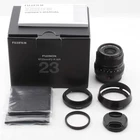【MINT w/Box】Fujifilm Fujinon Fuji 23mm F/2 R WR Black X Mount w/Hood From Japan