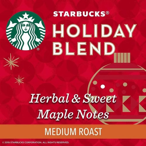 Starbucks Holiday Blend K-Cups Medium Roast Limited Edition - 72 Count - Picture 6 of 6
