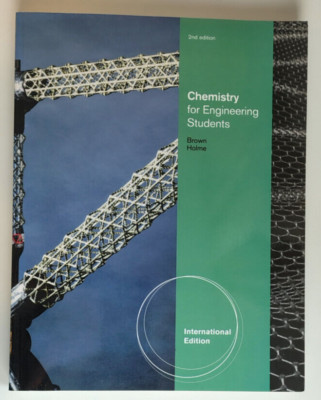 Chemistry for Engineering Students by L. Brown, T. Holme (Paperback, 2010)