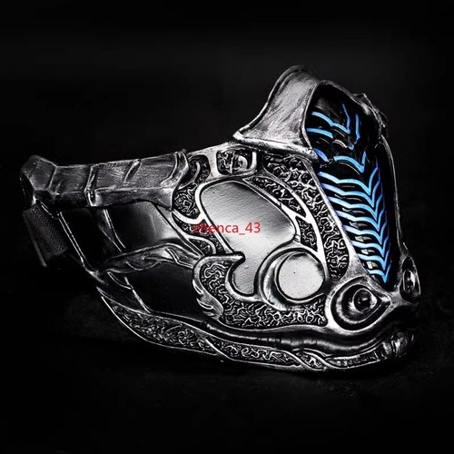 Mortal Kombat Sub-Zero Scorpion Half Face Mask Resin Game Cosplay Costume Props - Picture 10 of 29