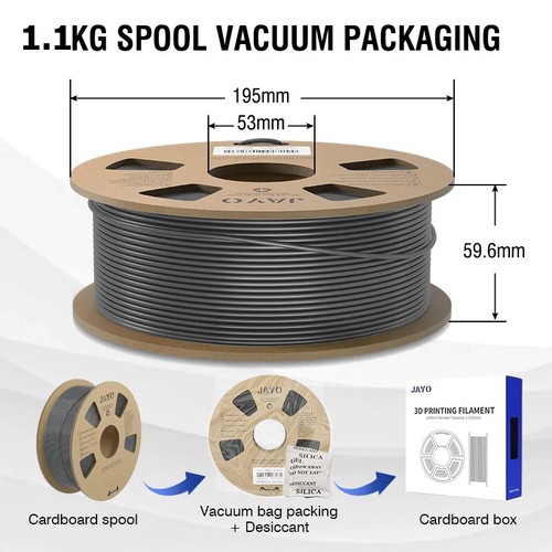 3D Filament PLA/PLA META/PETG/SILK PLA+/Wood/PLA Marblel/ APLA 1.75mm Filament - 第 23/29 張圖片