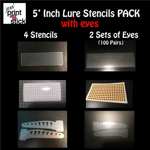 Fishing Lure Stencil - Stencil PACKs - Bild 8 von 11