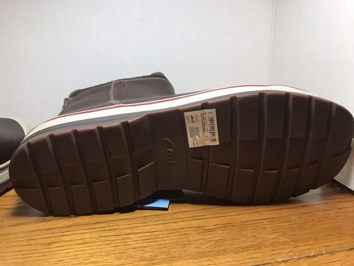 Stivali Clarks Milwright Peak da uomo impermeabili da neve invernali in pelle marrone taglia 14 - Foto 8 di 8