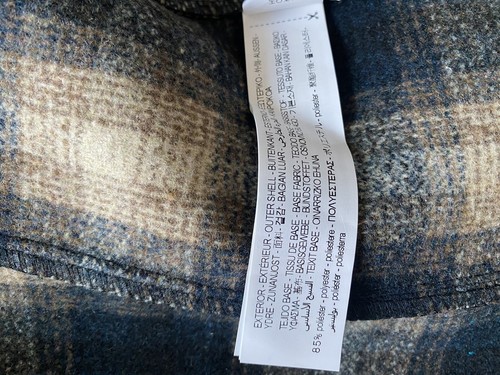 🩷Zara Mens Size XL Faux Leather Biker Jacket Black with Tartan Lining New - Picture 20 of 24