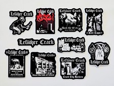Leftover Crack Vinyl Sticker Lot 10 Stickers punk crust choking victim no cash