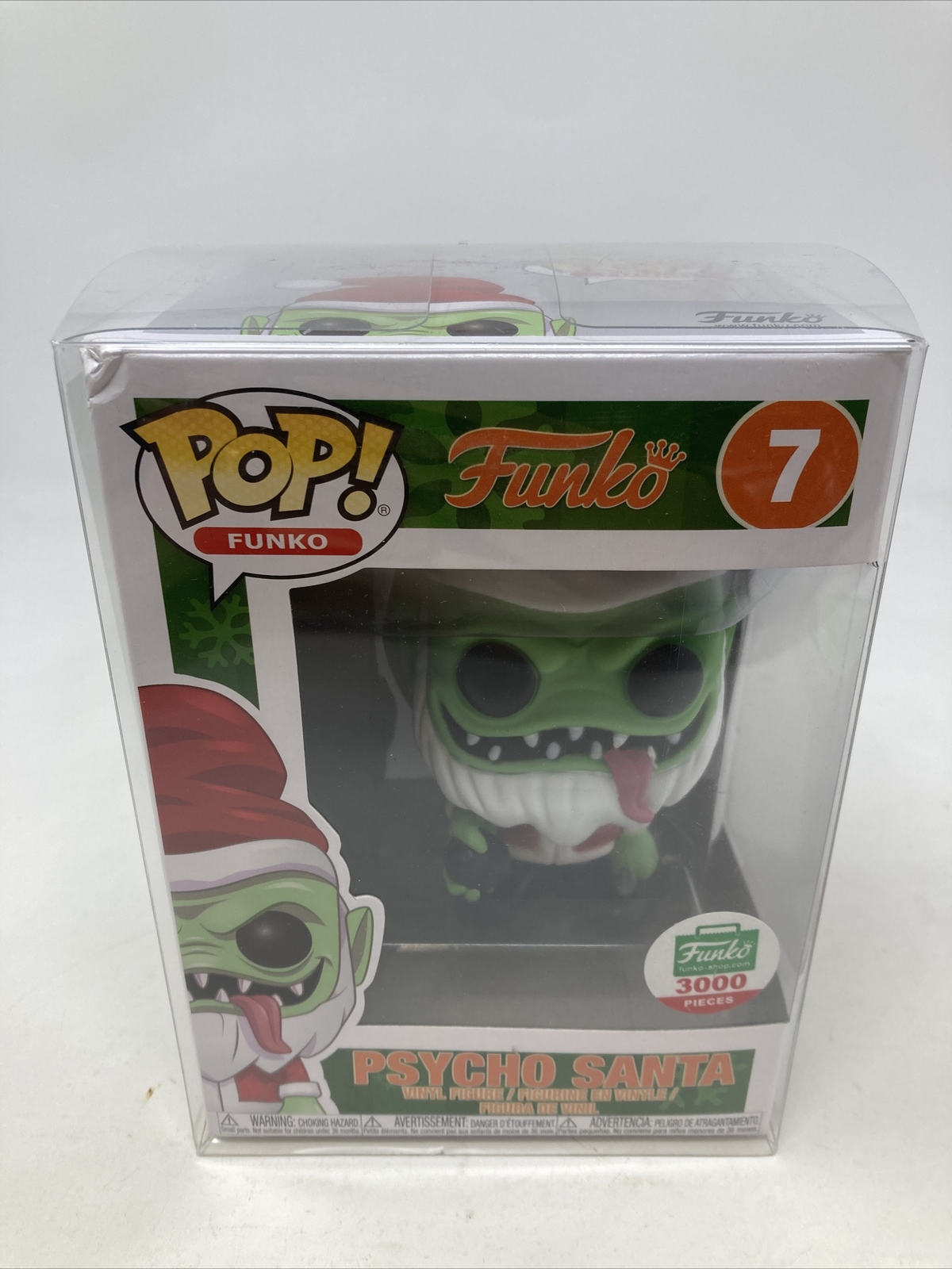 En Oferta Funko Pop! Psycho Santa (Verde) #7 Red Hat 3000 Piezas Con Protector