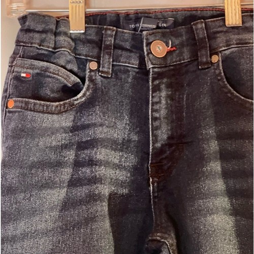 Kids Tommy Hilfiger Skinny Stretch Jeans Size 12 EUC expandable button waist - Picture 2 of 6