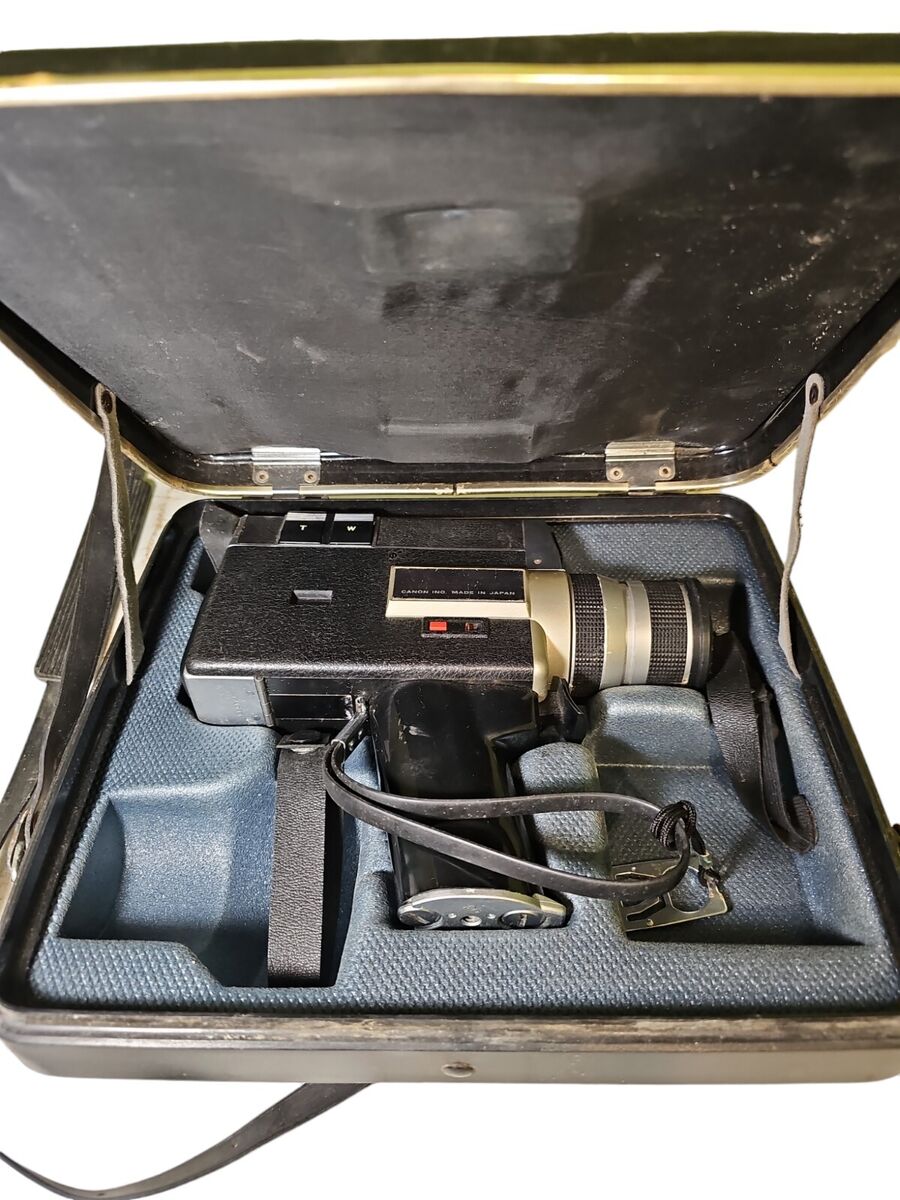 Canon Auto Zoom 518 SV Super 8 Movie Camera In Original Case Canon Auto Zoom 518 SV Super 8 Movie Camera In Original Case