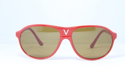 Vintage Vuarnet 085 Red Sunglasses PX2000 Brown Mineral lens