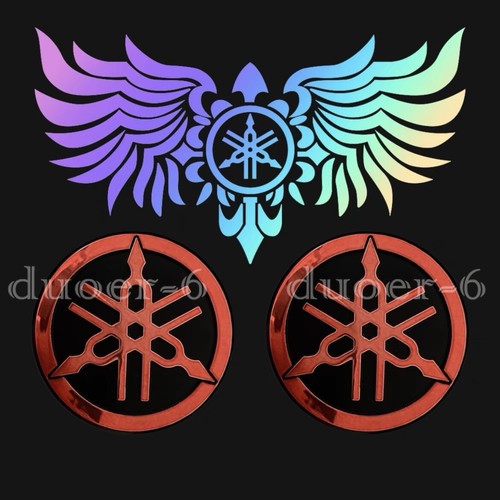 Motorcycle Fuel Tank 3D ABS Emblem Decal for Fork Yamaha Bike Car Laser