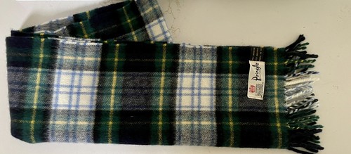 PRINGLE-Plaid Wool Scarf- Scotland - Picture 3 of 4