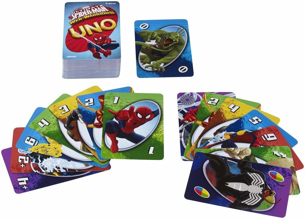 The Amazing Spider-man MATTEL Juego De Cartas Uno: Ediciu00f3n