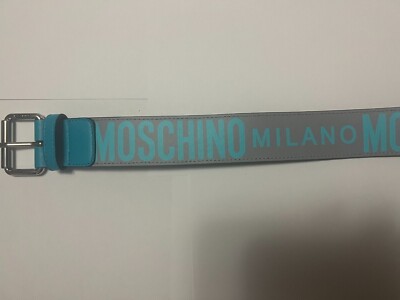 Moschino women’s belt. 34 inches MOSCHINO Redwall Vintage Red Leather Heart Buckle Belt Size  main image 3