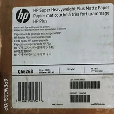 HP Super Heavyweight Plus Matte Paper, 24''x100 ft, Ultra White, Q6626B, 1 ROLL
