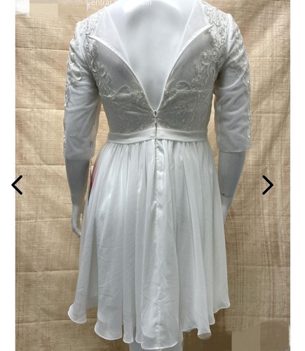 JJ's House Ivory Wedding Dress Size 12 - Picture 8 of 9