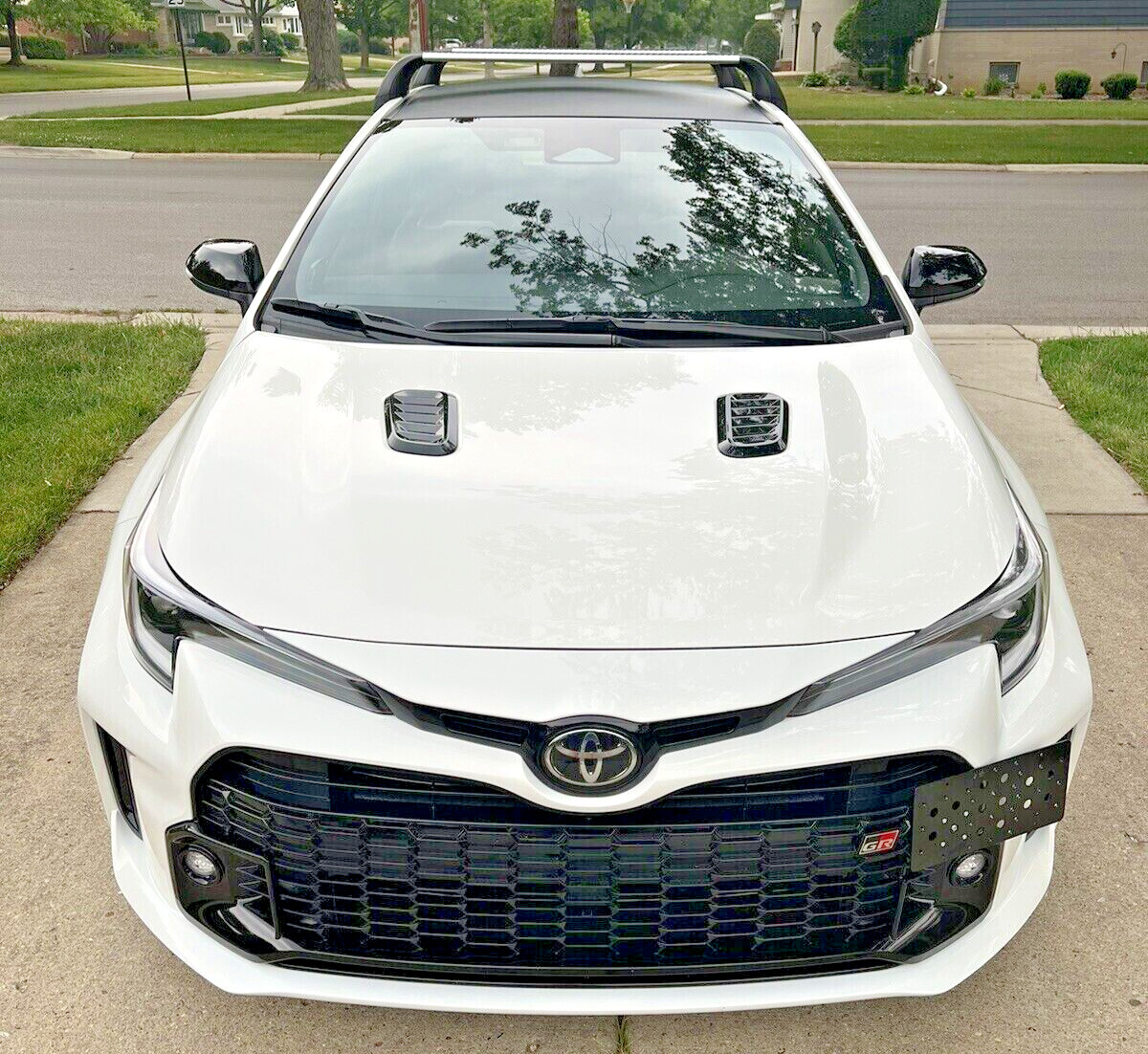 Bumper Tow Hook License Plate Mount Bracket For Toyota GR Corolla 2023