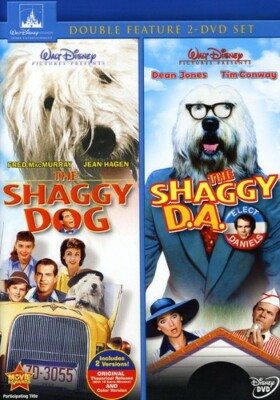 Disney's ''The Shaggy Dog'' & ''The Shaggy D.A.'' (DVD, 2-Discs) Tim Conway!