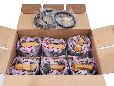 P648 DNJ Set of 6 Pistons / Rings For Nissan Frontier NV1500/2500/3500 Xterra