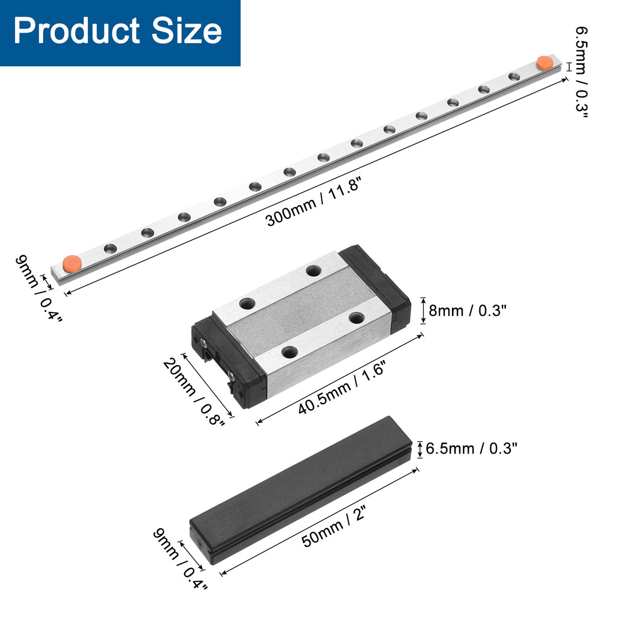 CNCMANS MGN9 - Guida Lineare Mini Formato - Foto 9