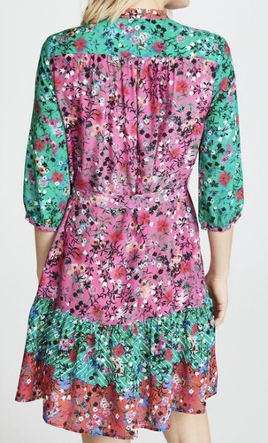 Saloni Tyra Dress In Tie-Dye Meadow Size 2 - Picture 4 of 12
