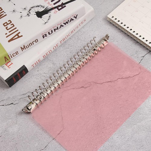 Metal Binder Clip Loose-leaf File Folder Ring Binder Notebook Binding Hoops - Picture 6 of 20