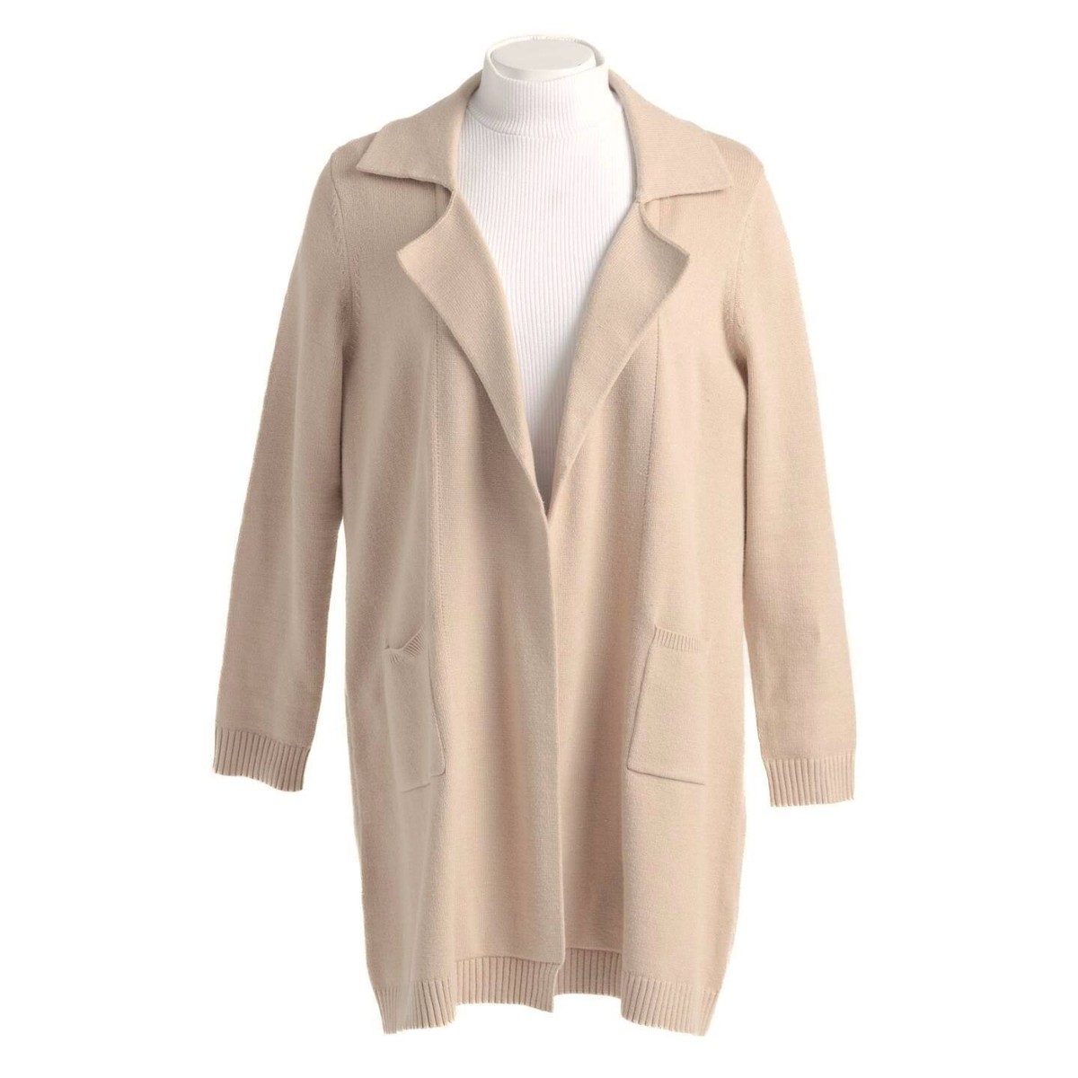 LuLaRoe XS Laura Lapel Open Longline Cardigan Solid Soft Beige | eBay