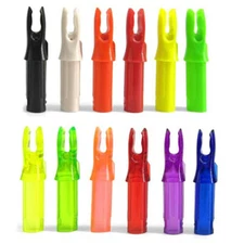 50pcs Arrow Nocks ID6.2mm Insert Tails Plastic Archery Arrow Shaft  Bow DIY USA`