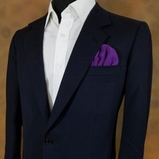 NEW - Men's 100 Silk Pocket Square Insert - Fan Design