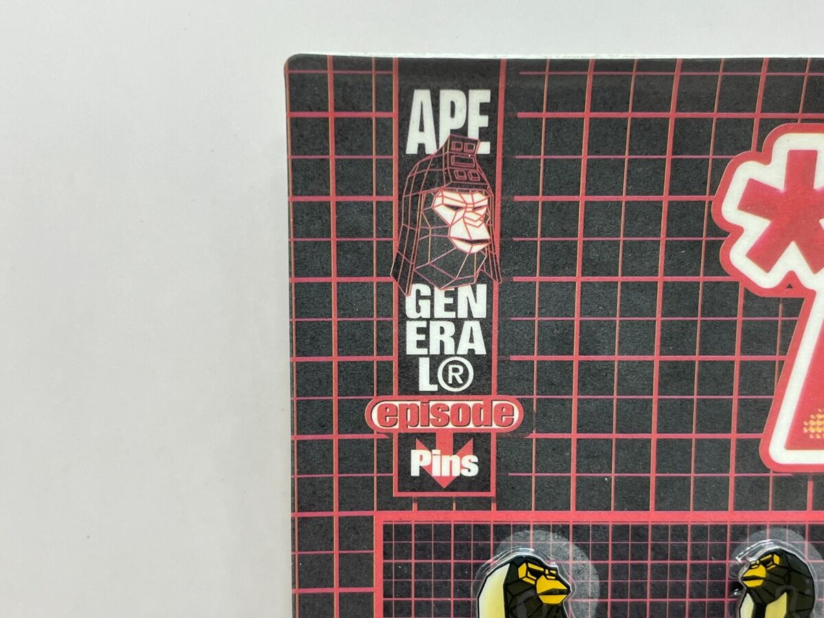 A BATHING APE episode Pins ape GENRAL pins JP Brand A BATHING APE episode Pins ape GENRAL pins JP Brand