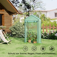 Woltu GewäChshaus FoliengewäChshaus Treibhaus FrüHbeet Gartenhaus 100X50X190Cm