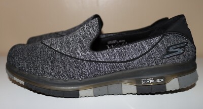 Skechers Womens Go Flex 14010 Gray Running Shoes Sneakers Size 8