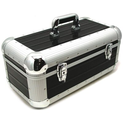 Zomo Recordcase RS-250 XT schwarz 7'' Vinyl Alublech Case für ca 250 Singles