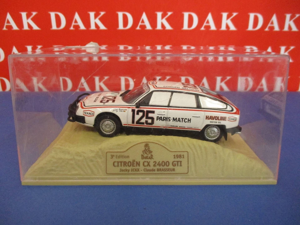 Die cast 1/43 Modellino Auto Citroen CX 2400 GTI Rally Paris Dakar 1981 J. Ickx - Immagine 4 di 4