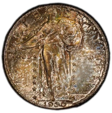1930 25c PCGS MS 66 FH  CAC - FULL HEAD SILVER STANDING LIBERTY QUARTER