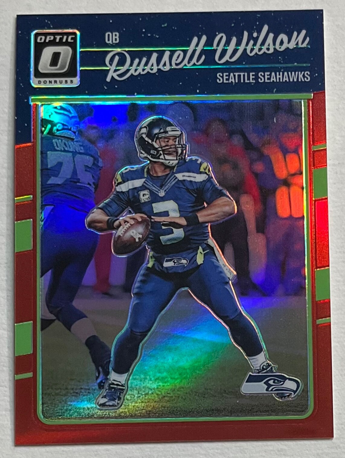 2016 Panini Optic RUSSELL WILSON #89 Red Prizm /99