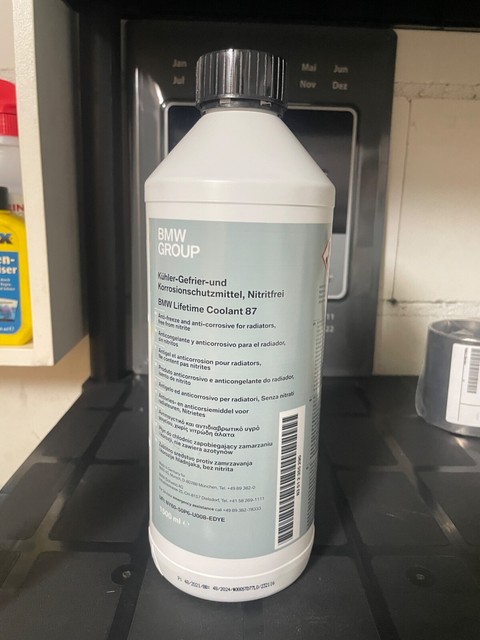 Bmw lifetime coolant 87