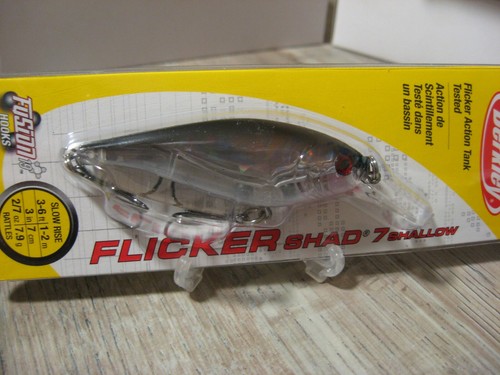 Berkley 3" Flicker Shad 7 Shallow Fishing Lure 2/7 Oz Slow Rise Flashy Silver - Picture 2 of 6