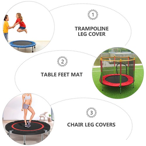 6Pcs Trampoline Leg Base Chair Leg Covers Floor Feet Protective Pads Protectors - Picture 5 of 12