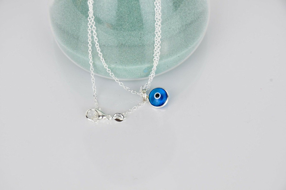 Luxury lucky Turkish Evil eye Pendant Necklace For Women Micro Pave Full Cubic Zirconia Gold color Blue Greek eye Amulet Jewelry - 36