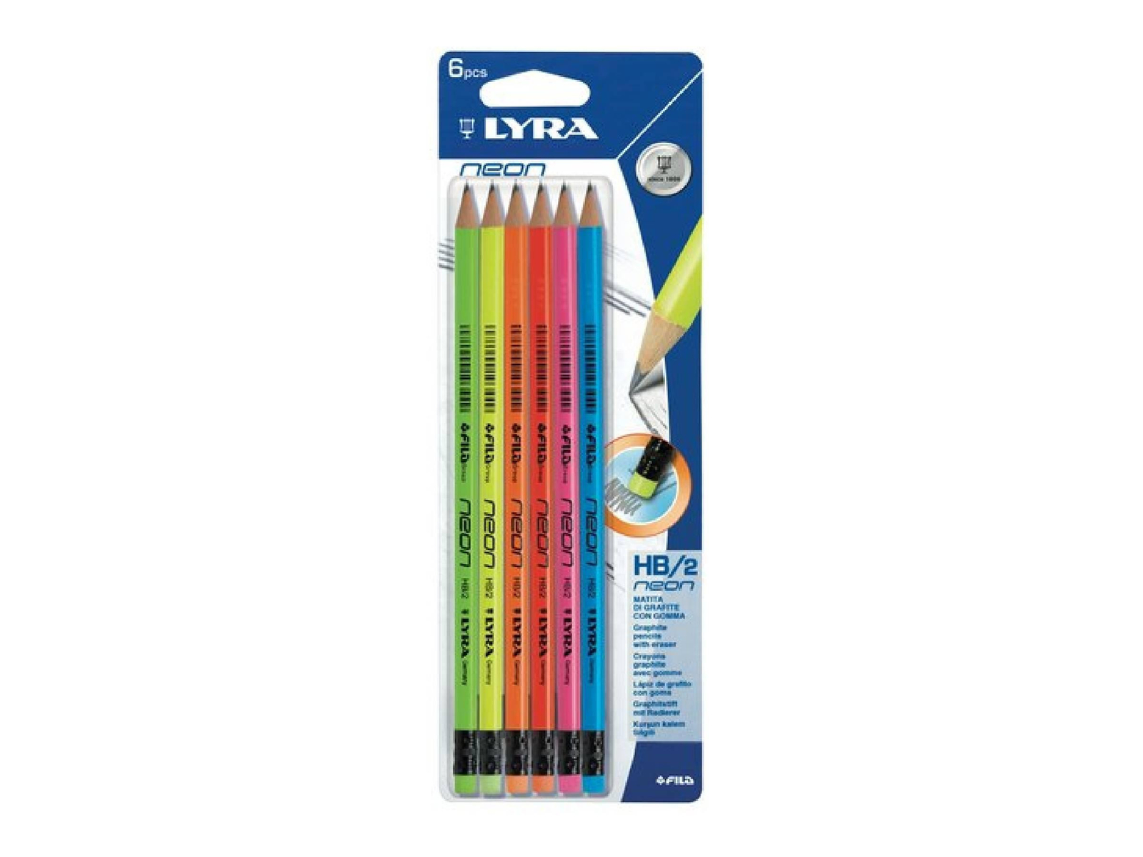 Lyra Matita Lyra Neon HB 6 pezzi