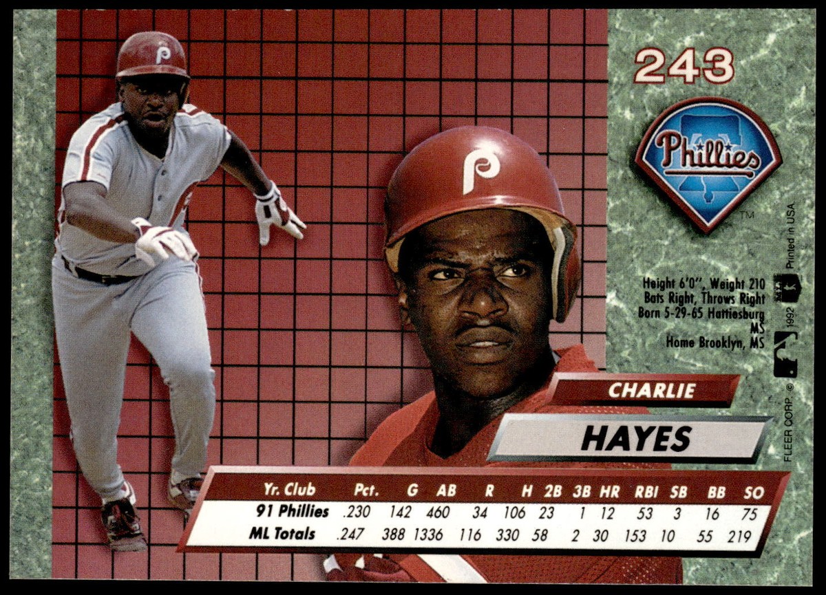 1992 Fleer Ultra #243 Charlie Hayes | eBay