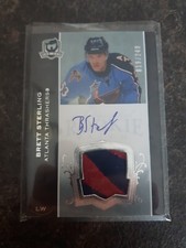 2007-08 Upper Deck The Cup Rookie Patch Auto 019/249 Brett Sterling Card# 132. rookie card picture
