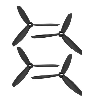 Sourcing Map Hélice RC 5040 5x4 3 Pales – Lot De 2 Paires – Noir – Pour Avions Et Drones