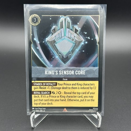 2024 Lorcana Azurite Sea KING'S SENSOR CORE #200 Rare Cold Foil